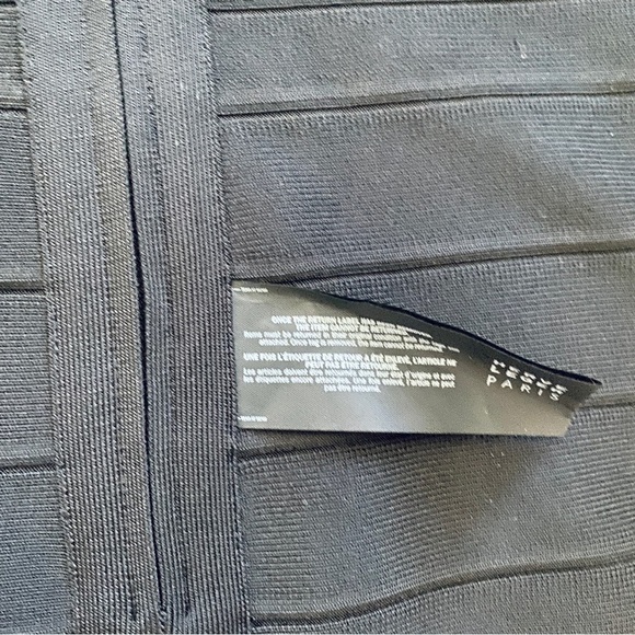 Herve Leger black bandage mini dress - Picture 5 of 10